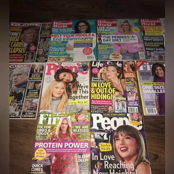 💕😻 BRAND NEW TAYLOR SWIFT 10 New magazines JUST FOR YOU PEOPLE WOMEN’S WORLD - Picture 9 of 17
